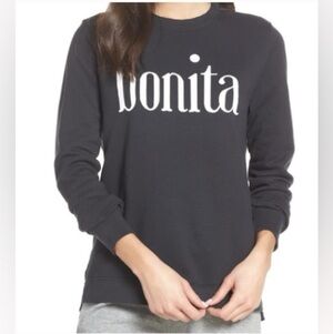 Sol Angeles x Anthropologie Bonita Sweatshirt Vintage Black
